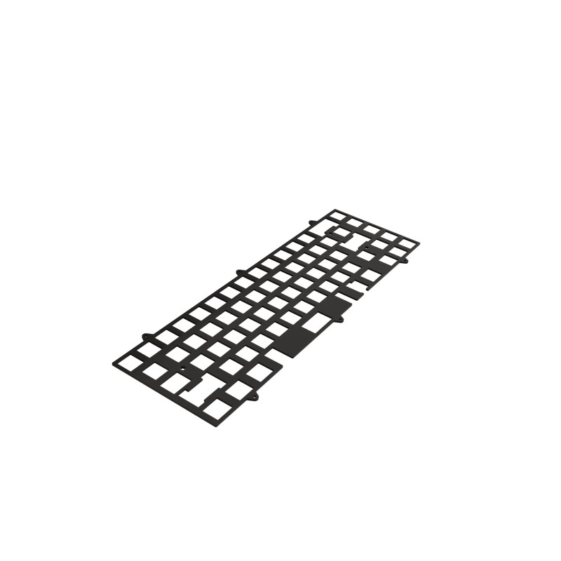 SixtyFive Plate (2021) - Variant:Black POM - Layout:ANSI